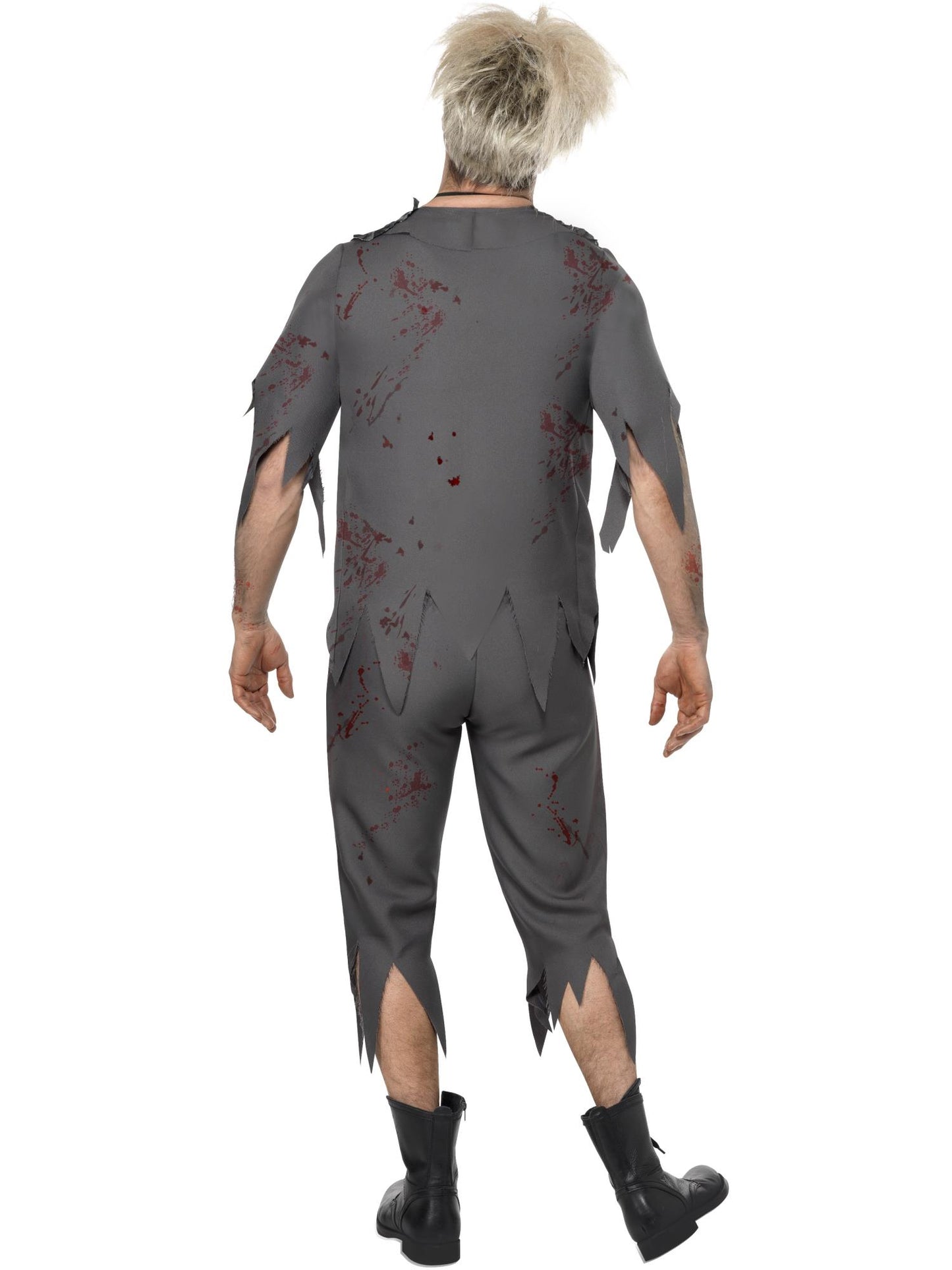 Smiffys High School Horror Zombie Schoolboy Costume, Grey CS für Herren