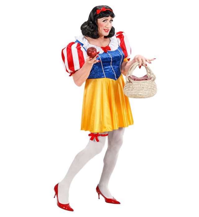 Märchen-Prinzessin Kostüm bestehend aus Kleid, Strumpfband und Haarschleife