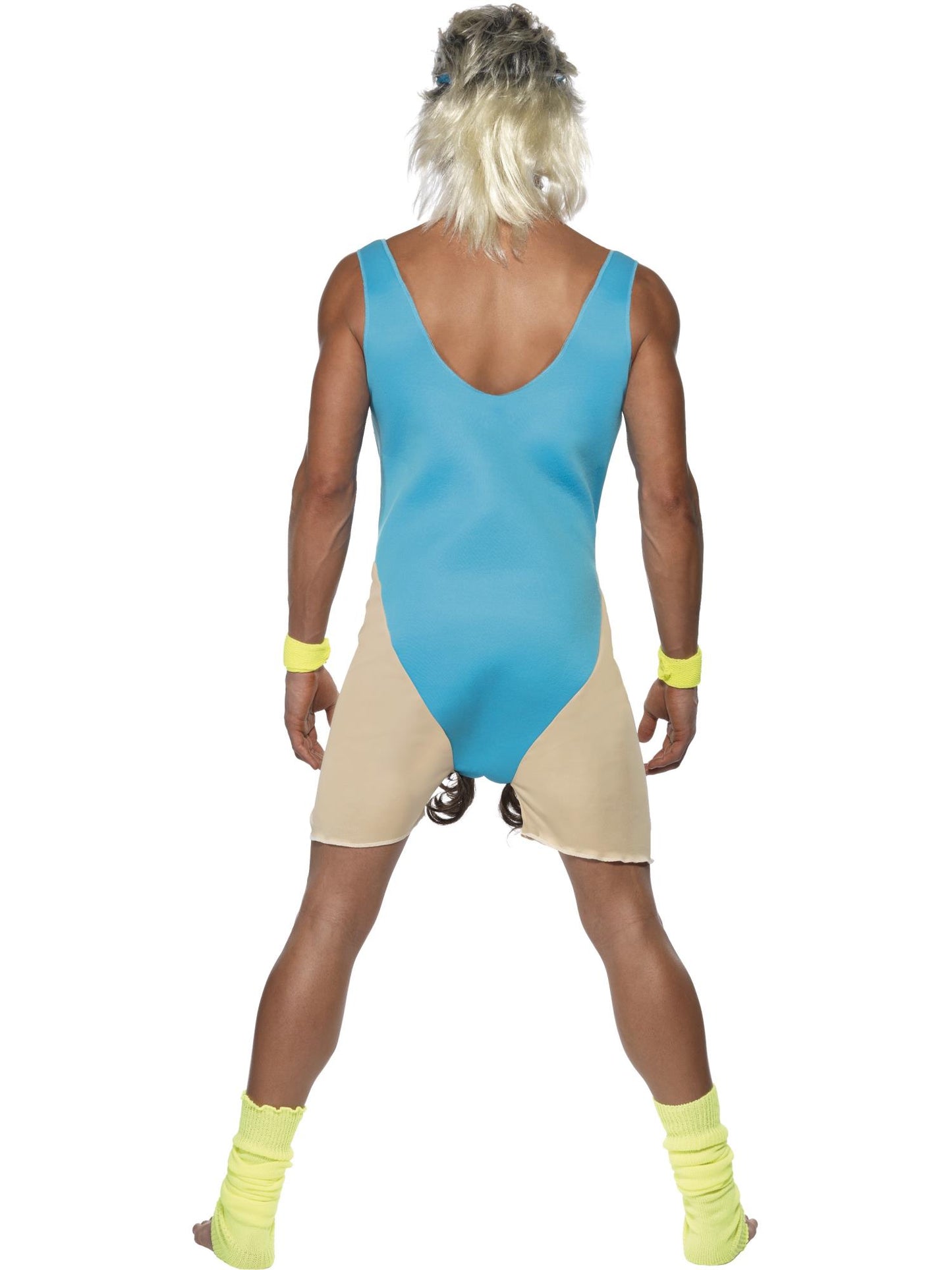 Smiffys COMEDY Lets Get Physical, Work Out Costume, Blue CS für Herren