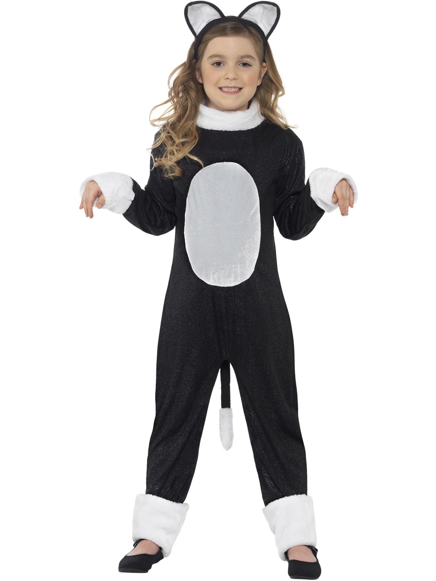 Smiffys Cool Cat Costume, Black CS für Mädchen