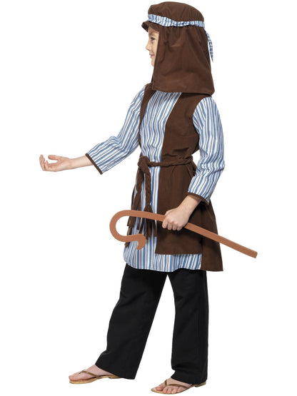 Smiffys NATIVITY Shepherd Costume, Blue & Brown CS für Unisex