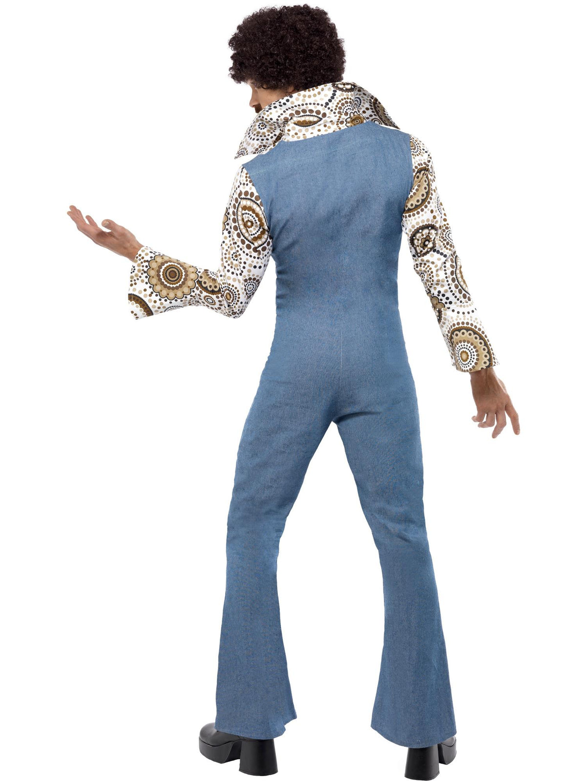 Smiffys Hippie Groovy Dancer Kostüm blau für Herren – Detailansicht