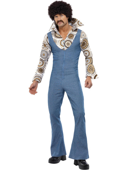 Smiffys Hippie Groovy Dancer Kostüm blau für Herren – Produktansicht