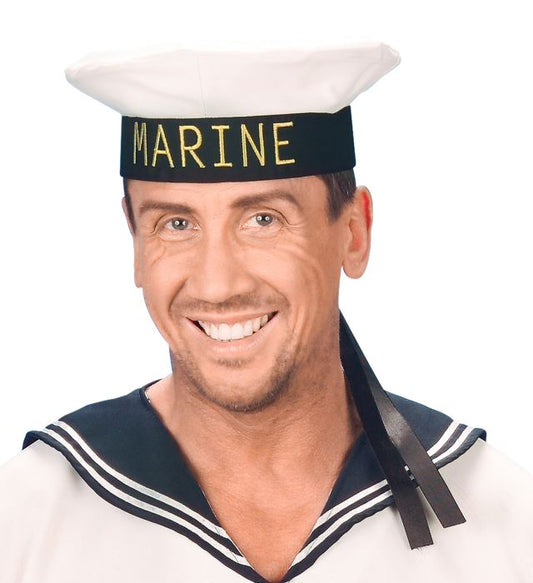 Klassische Marine-Mütze als Kostümzubehör für Fasnacht und Karneval