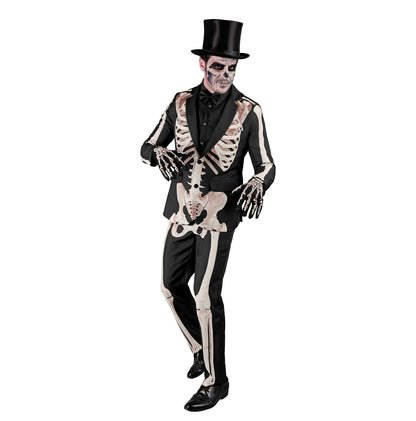 Skelett Halloween Anzug mit Jackett, Hose