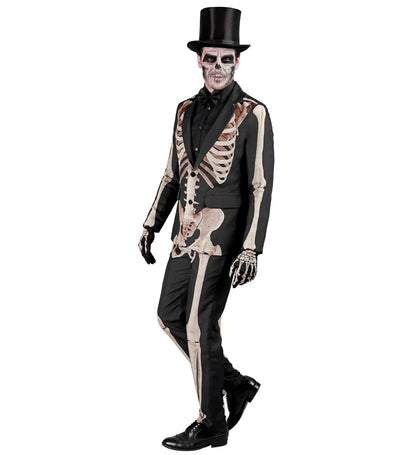 Skelett Halloween Anzug mit Jackett, Hose