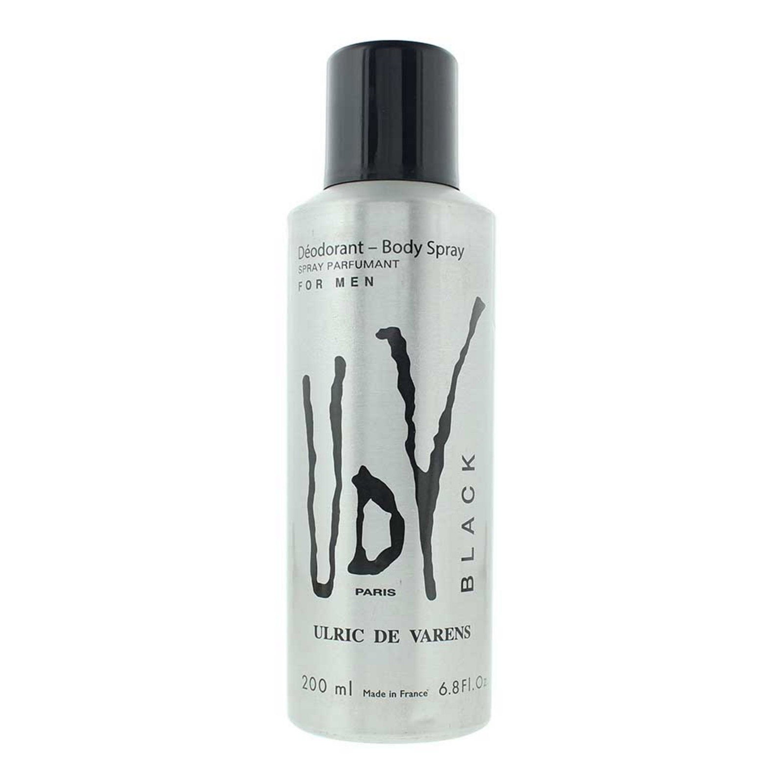 Ulric De Varens Ulric De Varens, Black, Deodorant Spray, Für Männer, 200 ml Regular