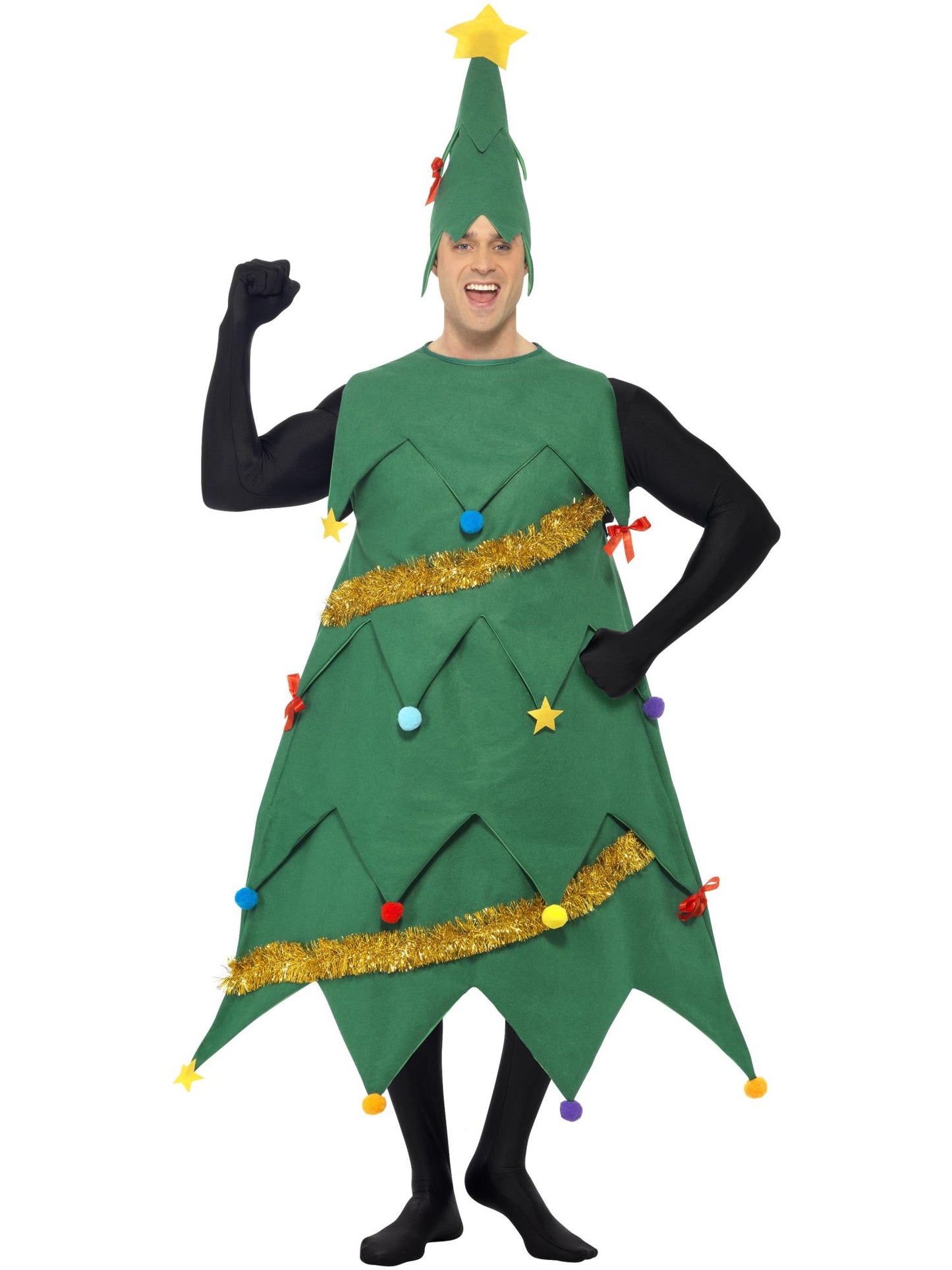 Smiffys SANTA Christmas Tree Costume, Green CS für Unisex