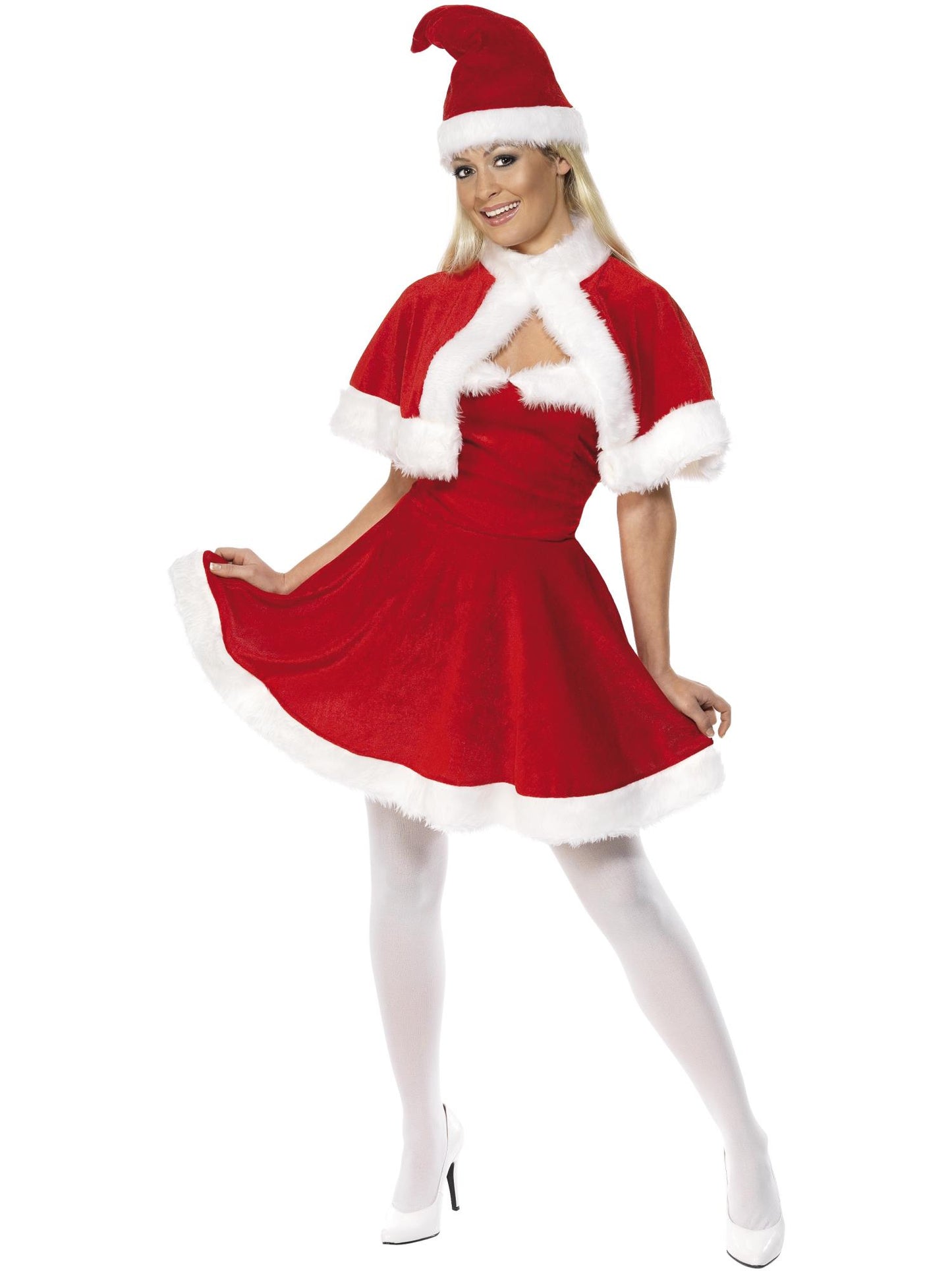 Smiffys Miss Santa Costume, Red CS für Damen
