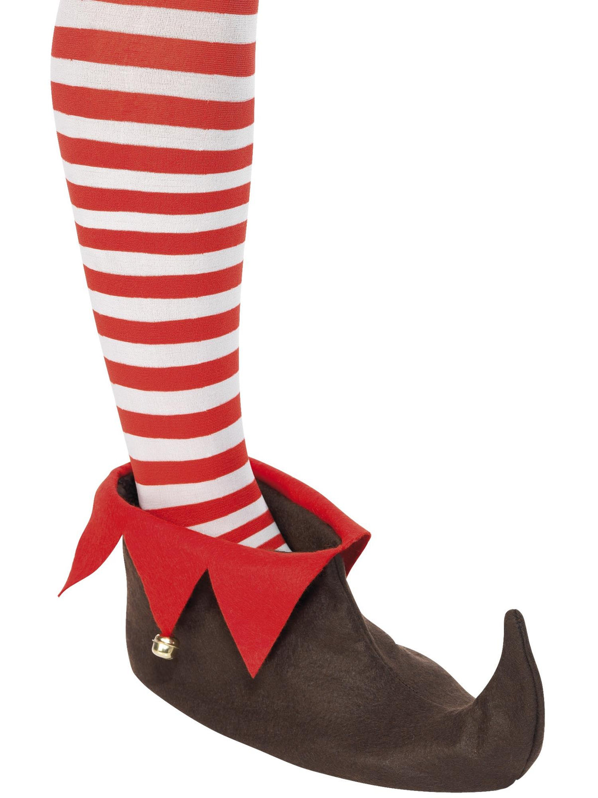 Smiffys braune Elf-Schuhe mit Glöckchen für Herren