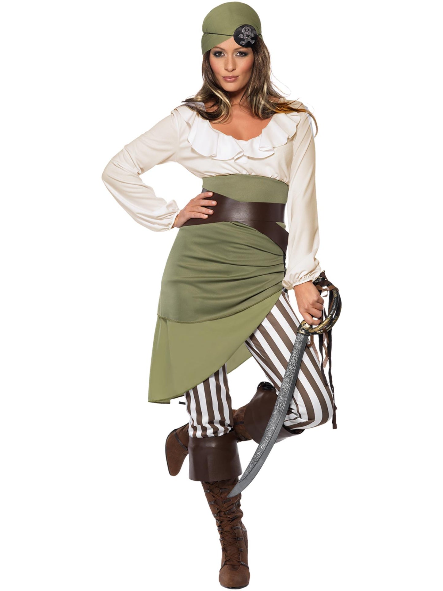 Smiffys PIRATE Shipmate Sweetie Costume, Green CS für Damen