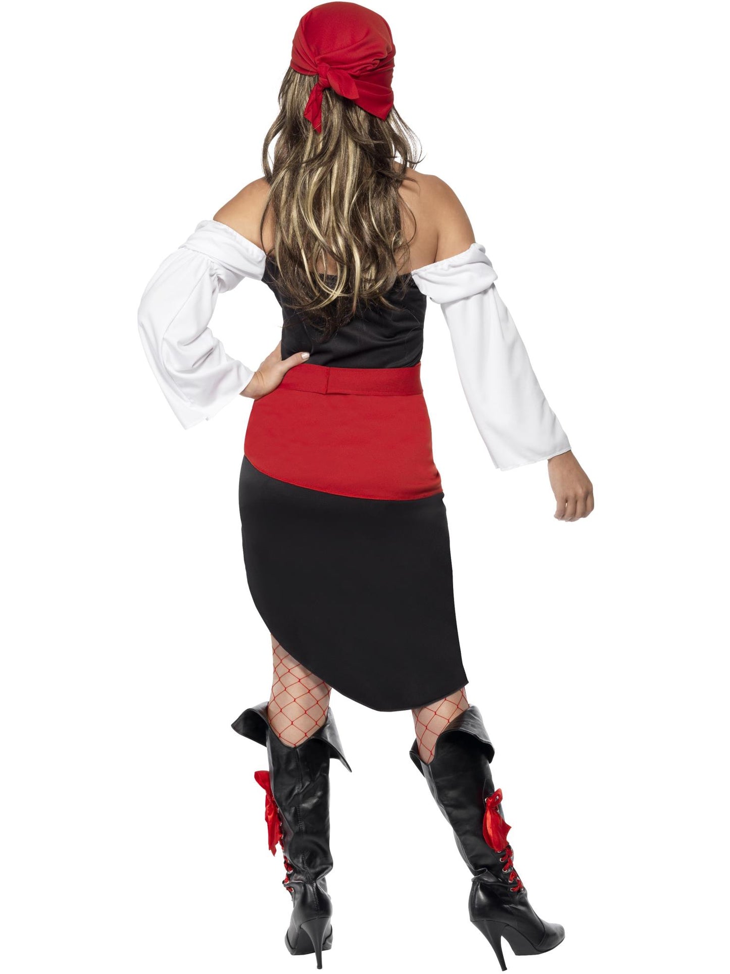 Smiffys Sassy Pirate Wench Costume with Skirt, Black CS für Damen