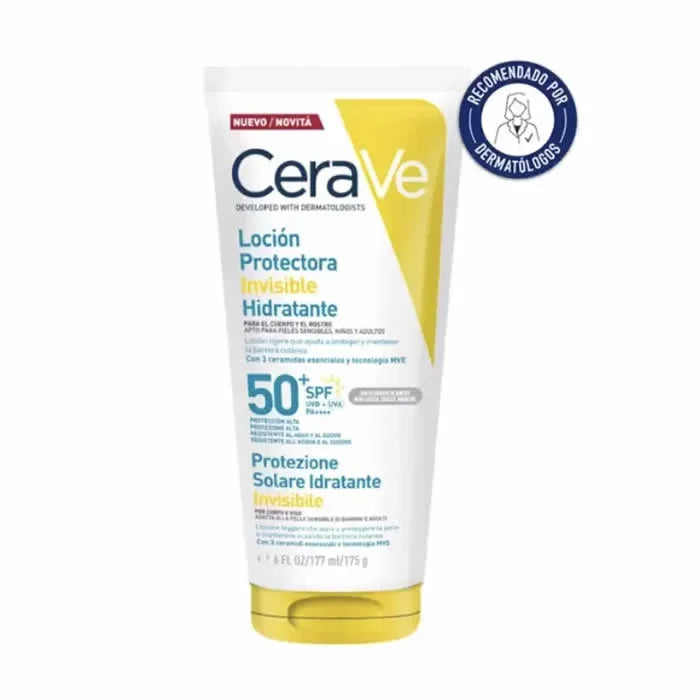 CERAVE CERAVE Invisible Hydrating Protective Lotion SPF 50+ 177 ml Sonnenschutzpflege Bodylotion