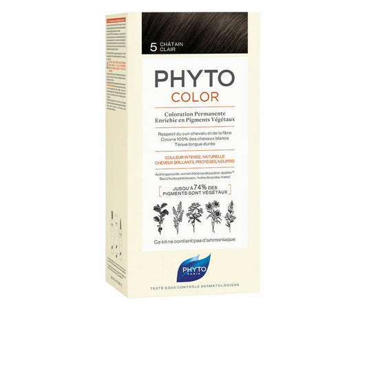 Dauerhafte Coloration Phyto Paris Phytocolor 5-castaño claro Nº 5-Castano Claro