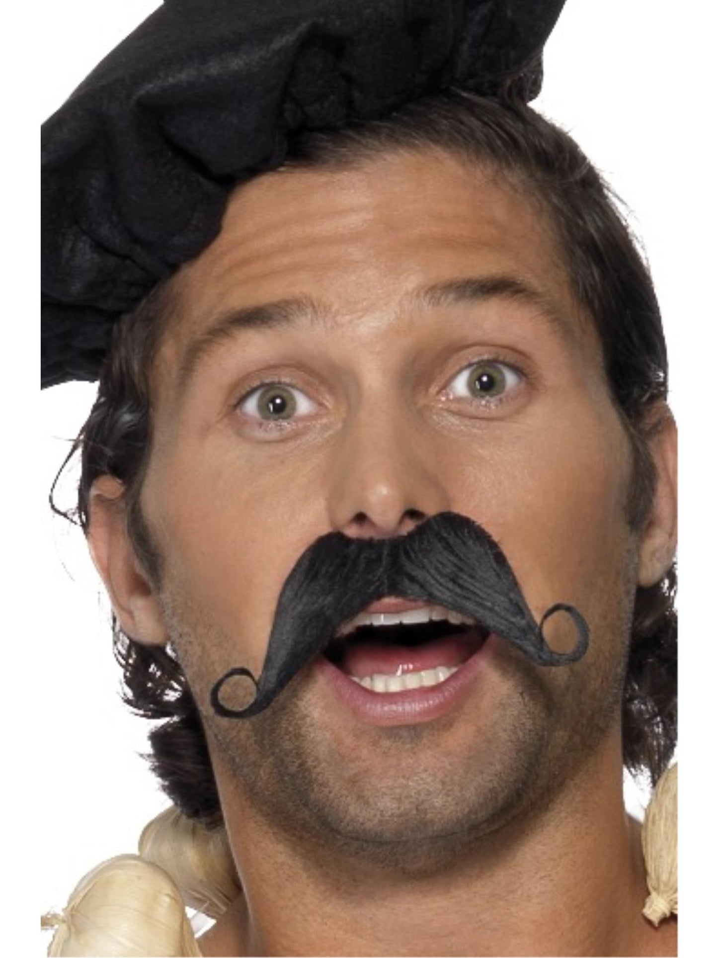 Smiffys Frenchman Moustache, Black CD für Herren