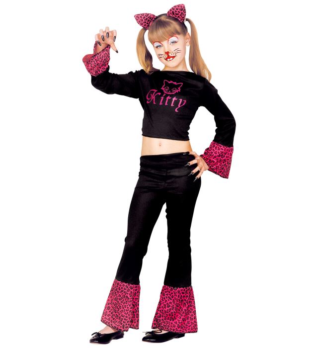 KITTY sort. in 2 Farben (Bluse, Hose, Ohren)