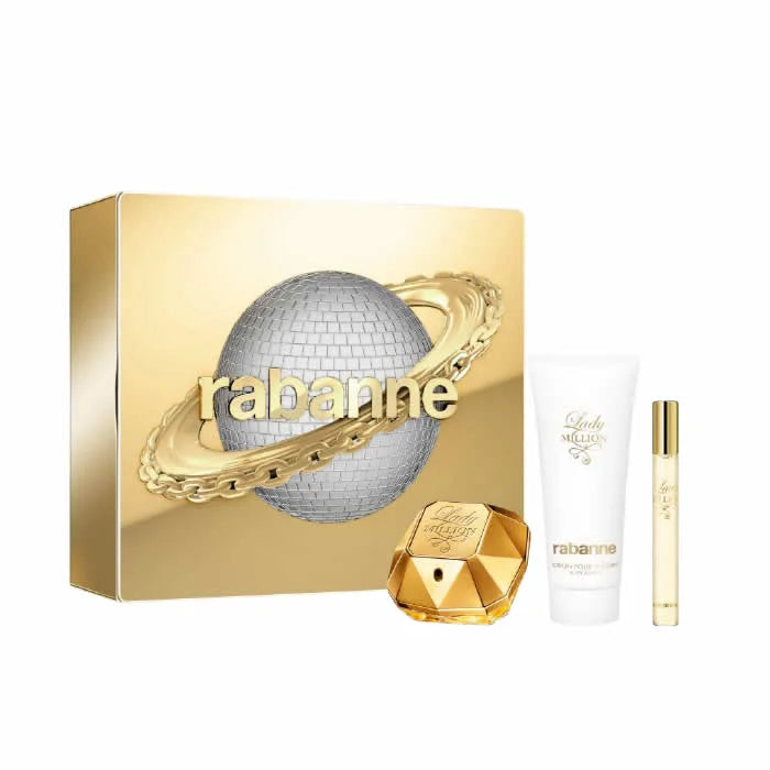 Paco Rabanne Lady Million Eau De Parfum Spray 50ml Set 3 Artikel