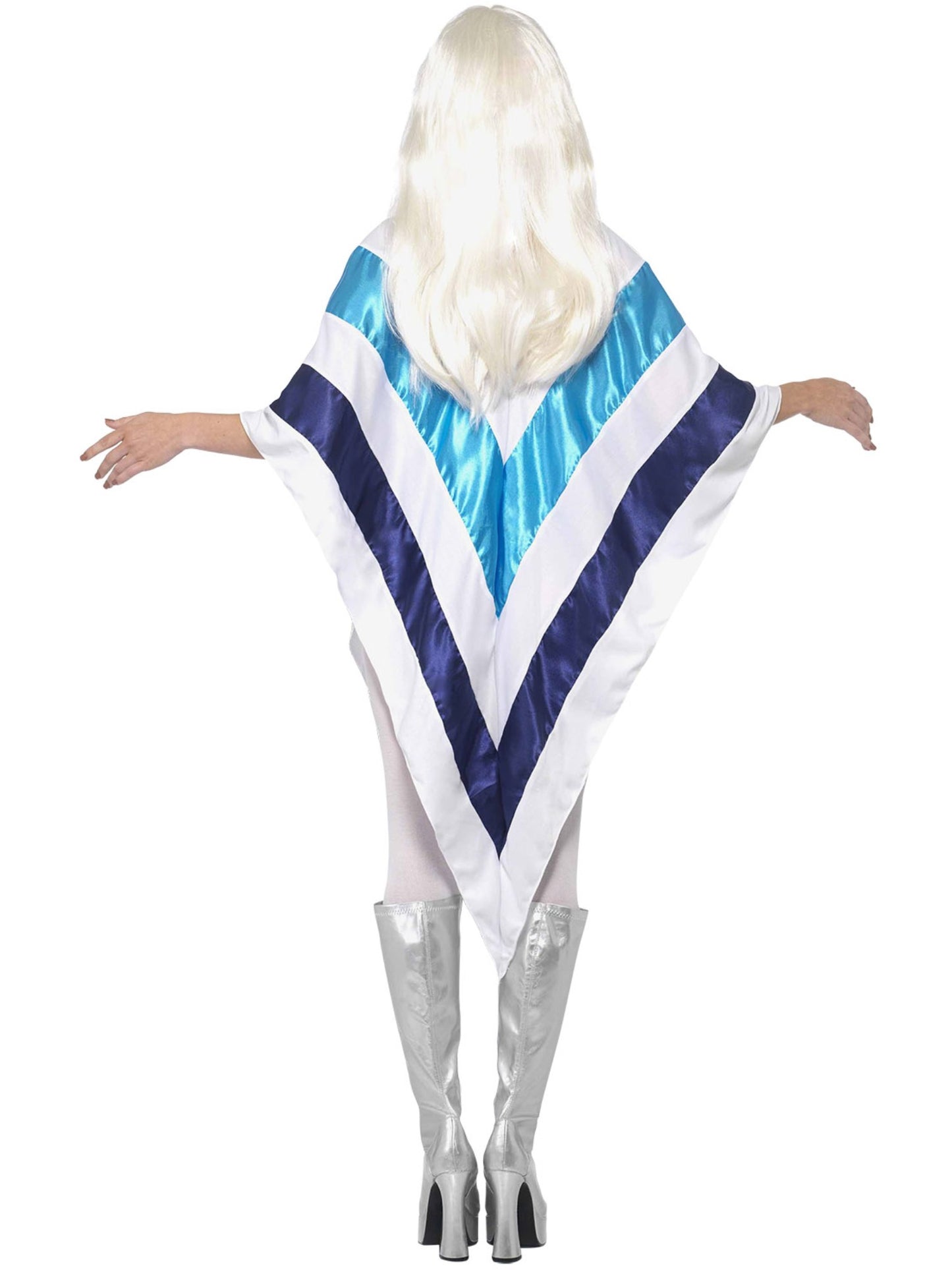 Smiffys DISCO Super Trooper Poncho, White CS für Unisex
