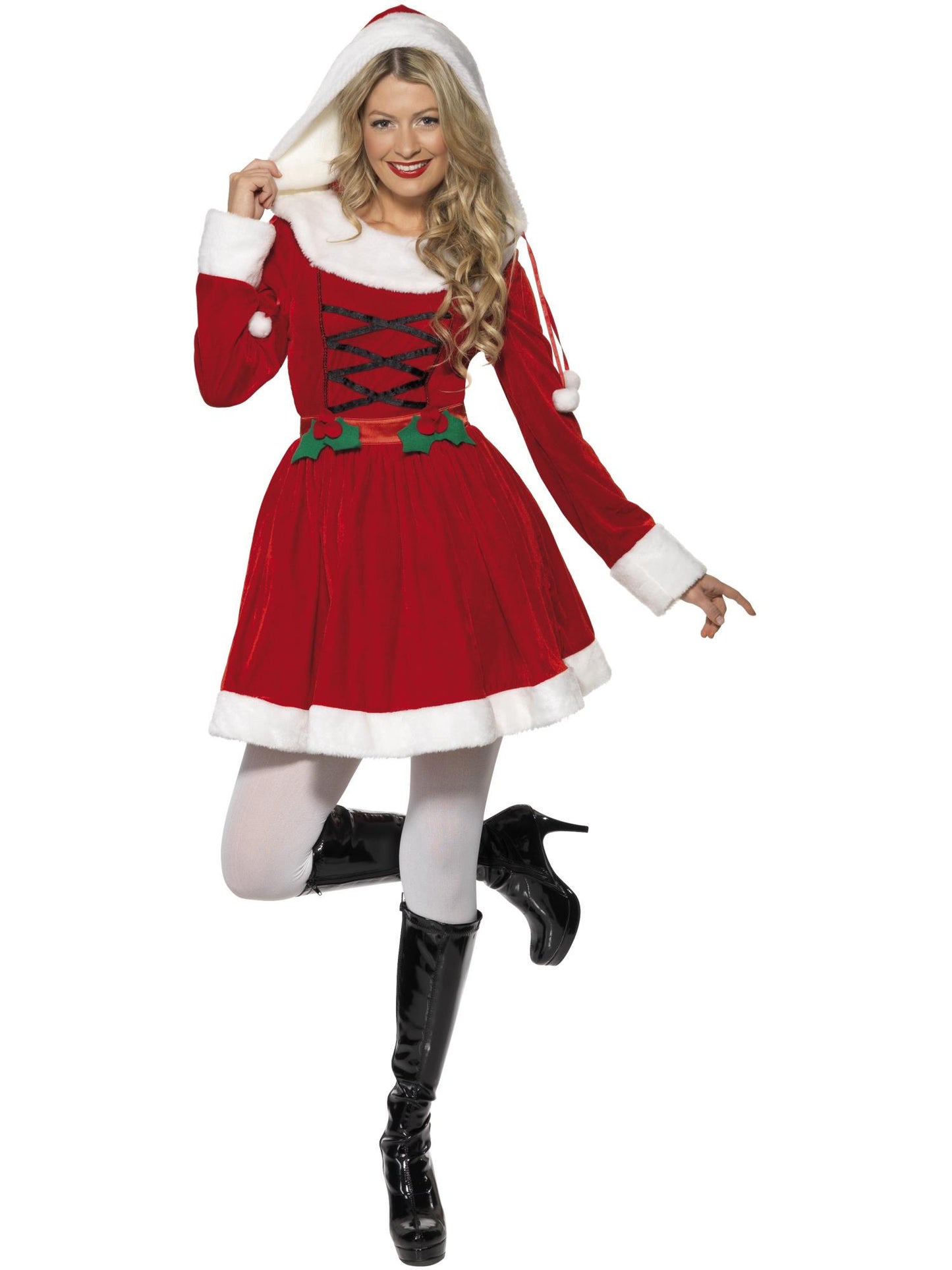Smiffys Miss Santa Costume, Red CS für Damen