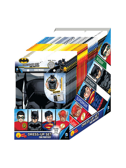 Rubies DC BOYS Party Pack mit 36 Kostümzubehör-Sets – Produktansicht