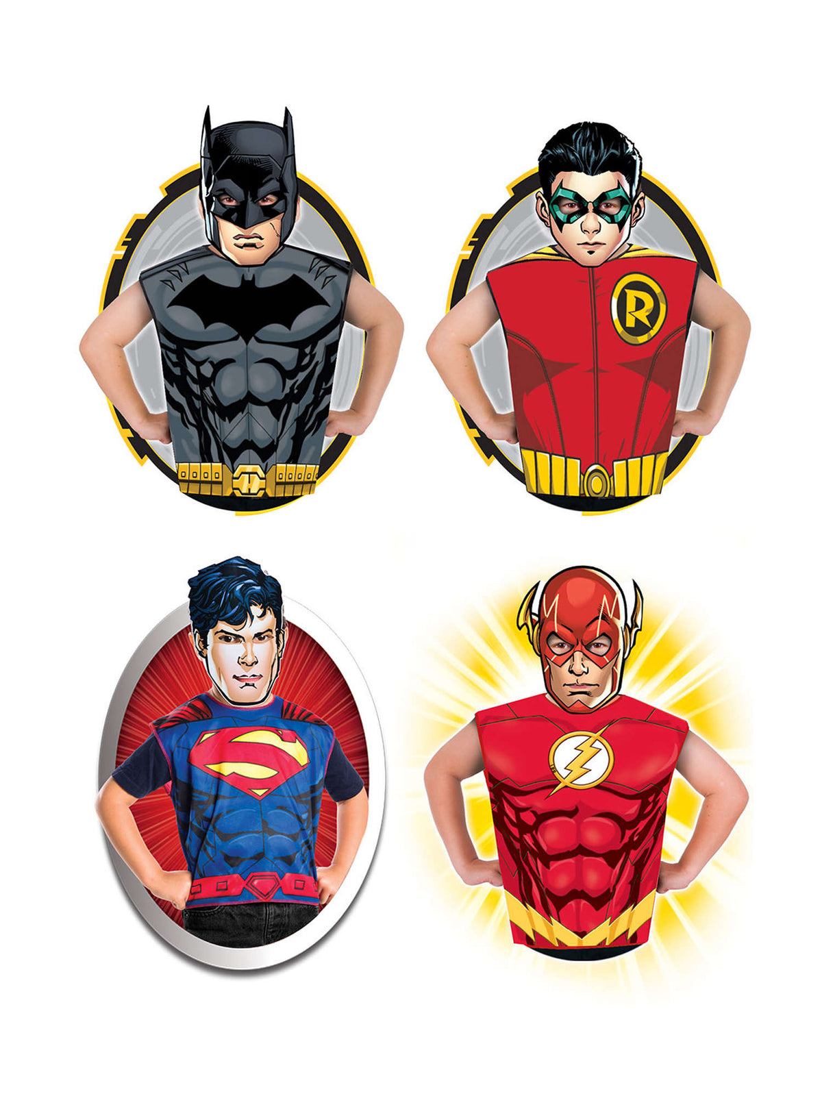 Rubies DC BOYS Party Pack mit 36 Kostümzubehör-Sets – Detailansicht