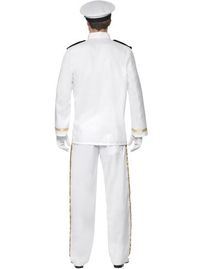 Smiffys Deluxe Captain Costume, White CS für Herren