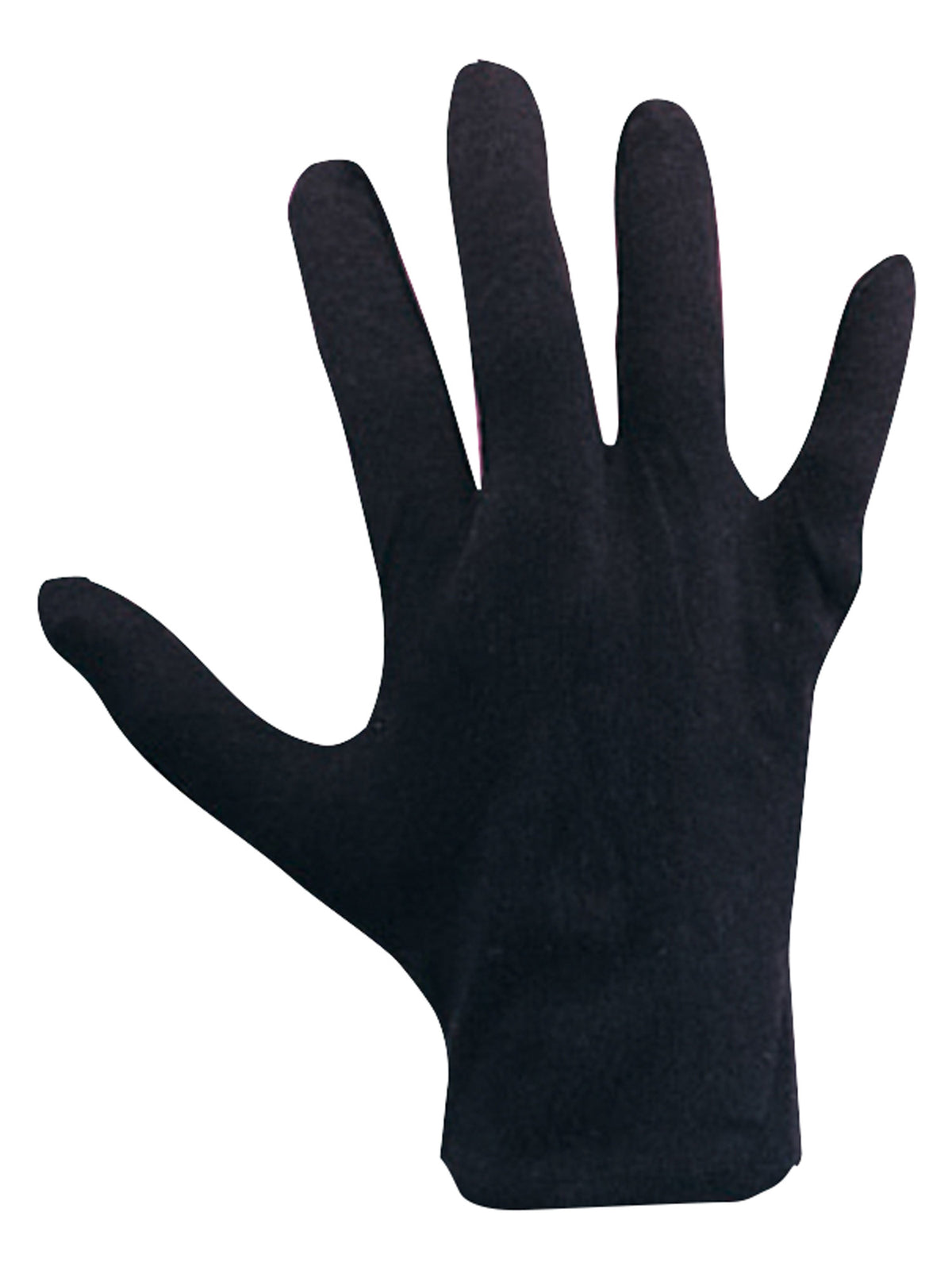 Rubies Mens Black Cotton Gloves Kostümzubehör
