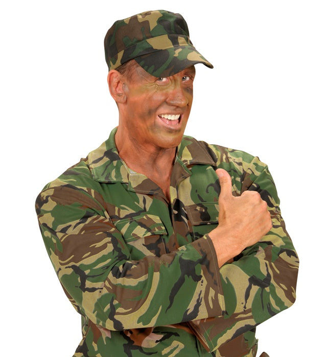 Verstellbare Camouflage Kappe mit klassischem Tarnmuster