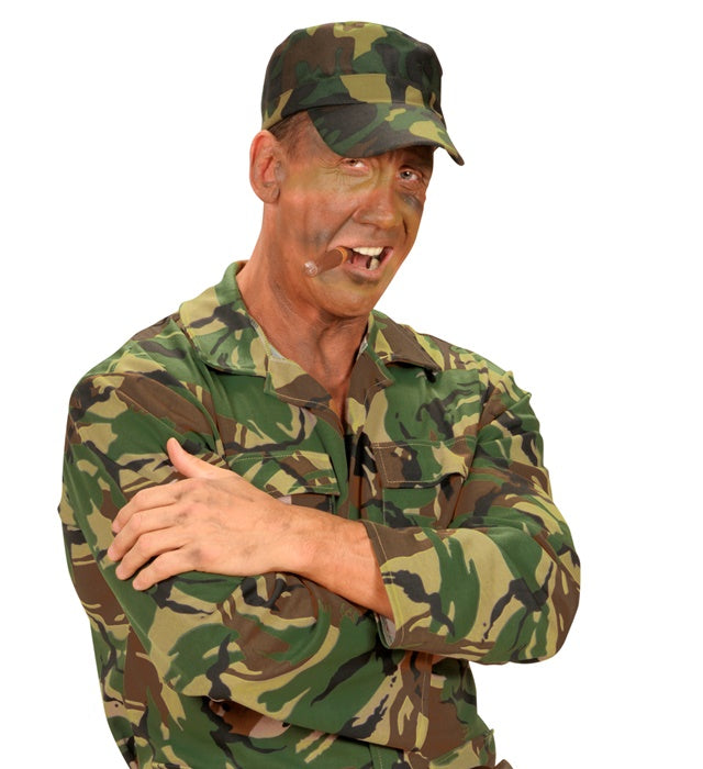 Verstellbare Camouflage Kappe mit klassischem Tarnmuster