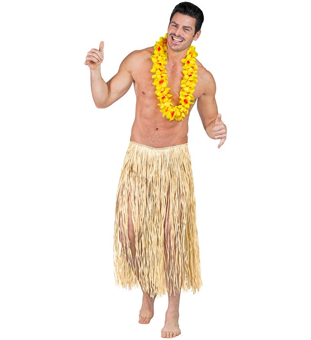 Naturfarbener Hawaii Bastrock 80 cm Länge als Kostümzubehör