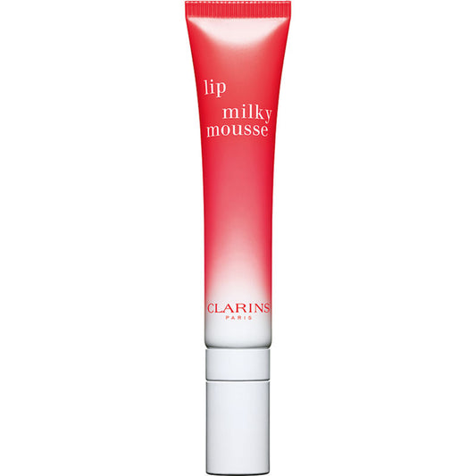 Clarins, Lip Milky Mousse, Satinfarbe, Lippenbalsam, 01, Milchige Erdbeere, 10 ml