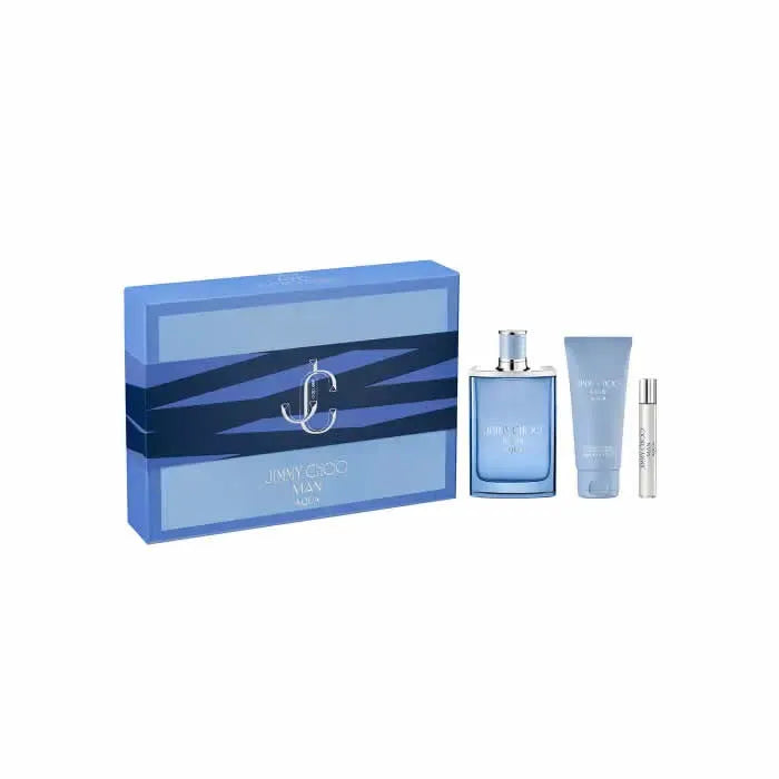 JIMMY CHOO Man Aqua Eau de Toilette Spray 100 ml Set 3 Artikel Parfüm