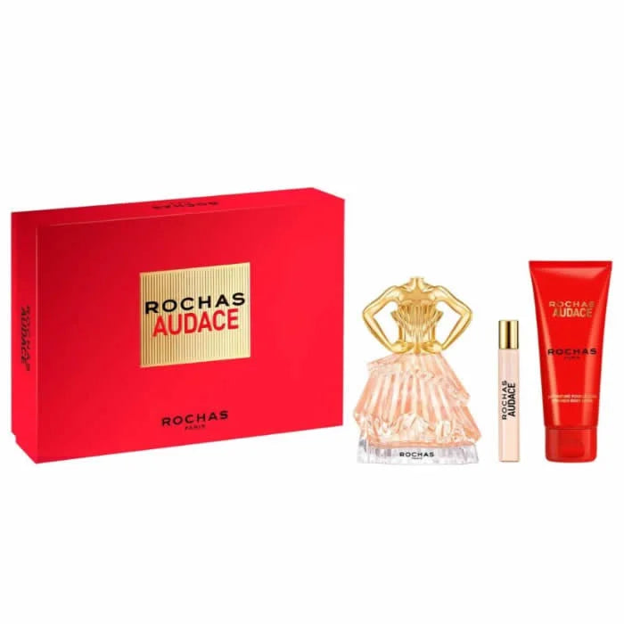 ROCHAS Audace Eau de Parfum Spray 90 ml Set 3 Artikel Parfüm