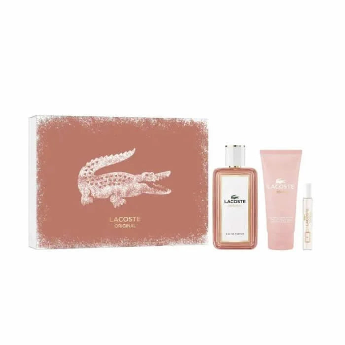 Lacoste Original Eau de Parfum Spray 100 ml 3-Artikel-Set