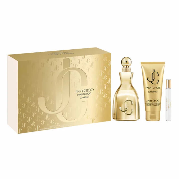 Jimmy Choo I Want Choo Le Parfum Spray 100 ml Set mit 3 Artikeln