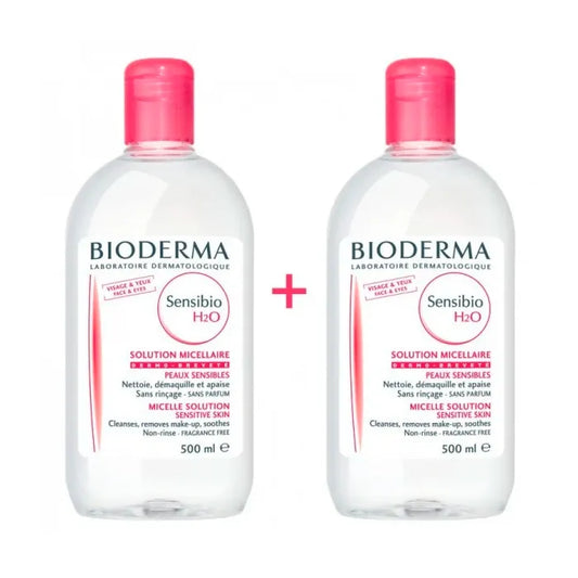 BIODERMA BIODERMA Sensibio H2O Mizellenlösung zur Make-up-Entfernung 2 x 500 ml
