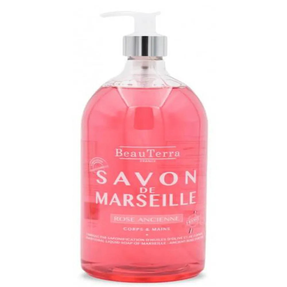 BEAUTERRA BEAUTERRA Marseille Seife Rosa Antigua 1000 ml Flüssigseife Kosmetik