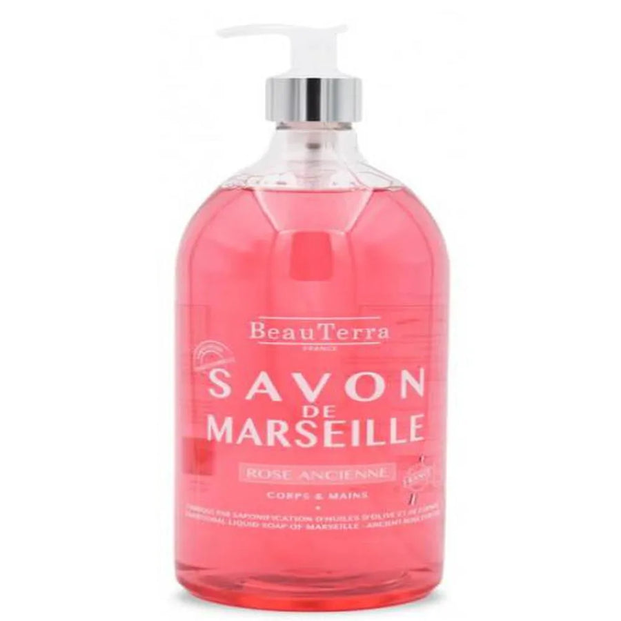 Beauterra Marseille Jabón Rosa Antigua Flüssigseife 1000 ml