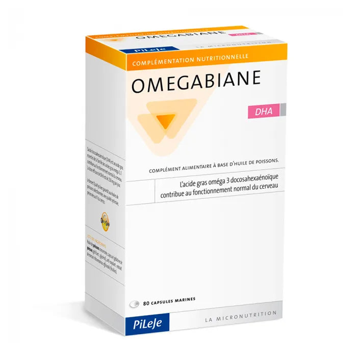 PILEJE PILEJE Omegabiane DHA 80 Kapseln Nahrungsergänzungsmittel Kosmetik