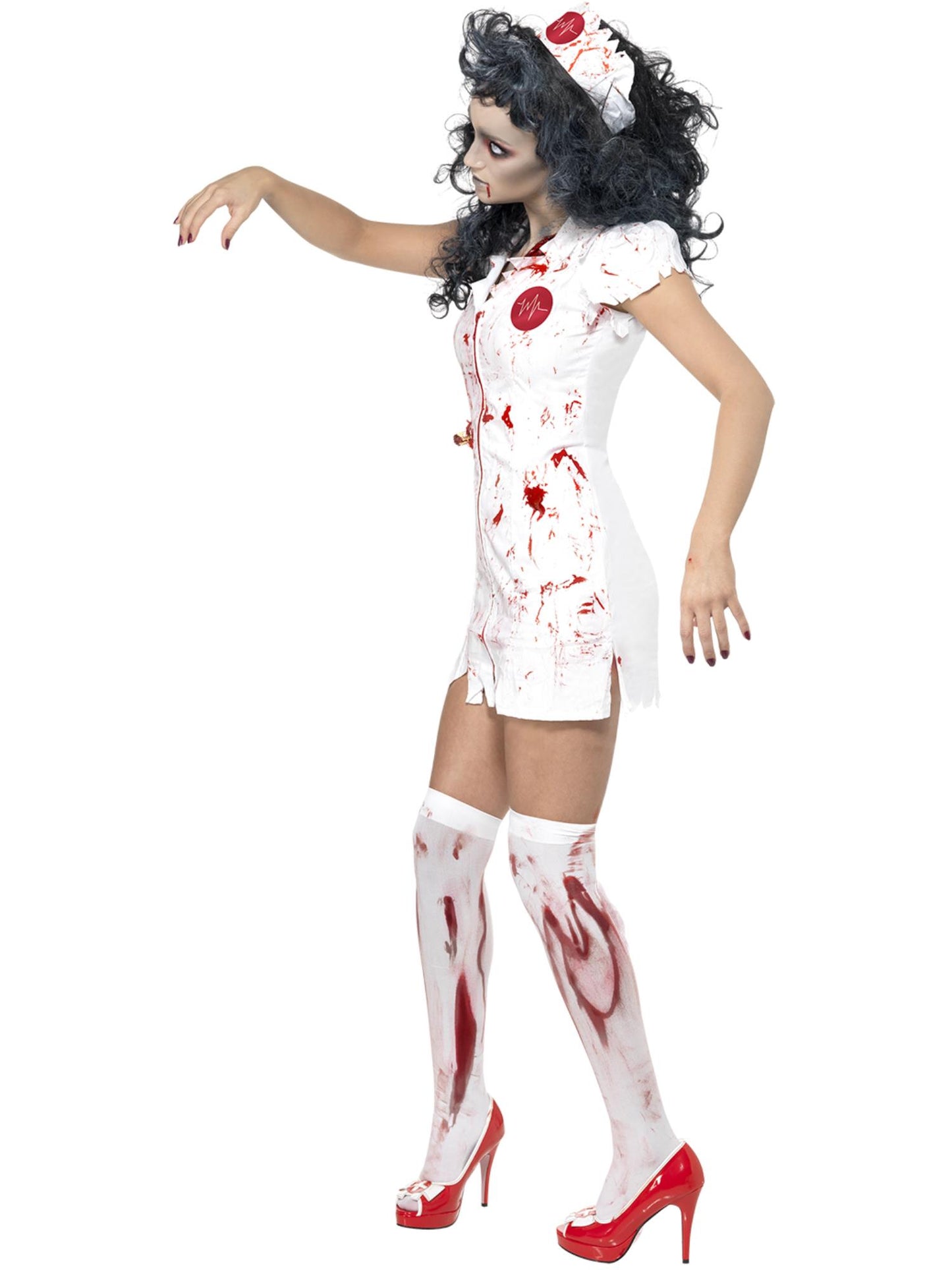 Smiffys Zombie Nurse Costume, White CS für Damen
