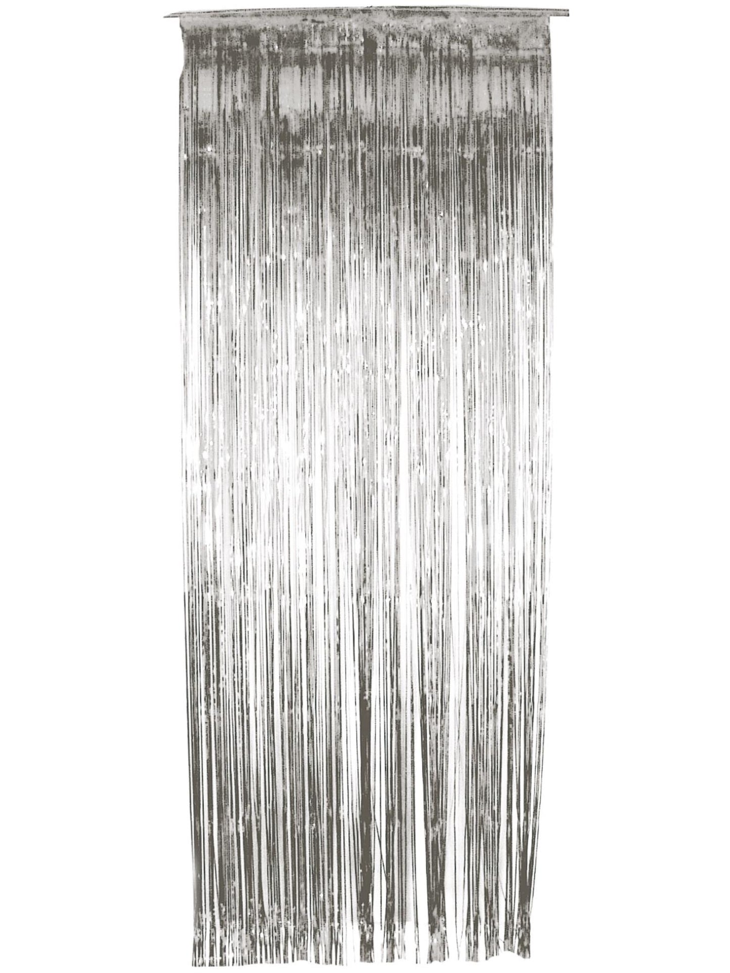Smiffys Shimmer Curtain, Silver PG für Unisex