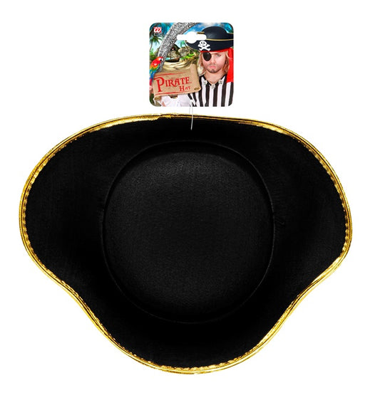 Piratenhut aus Filz in klassischer Form für Fasnacht und Karneval