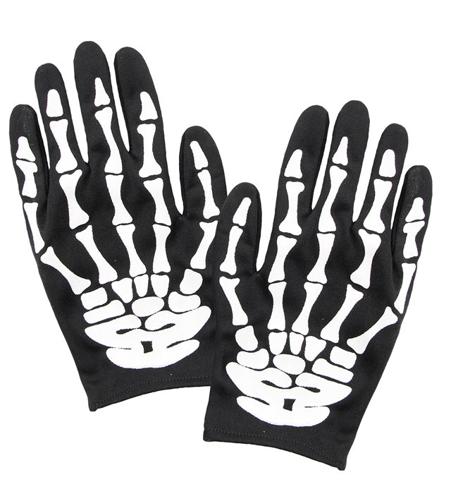 Skelett-Handschuhe für Erwachsene mit detailreichem Knochen-Design