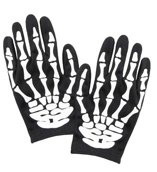 Skelett-Handschuhe für Erwachsene mit detailreichem Knochen-Design