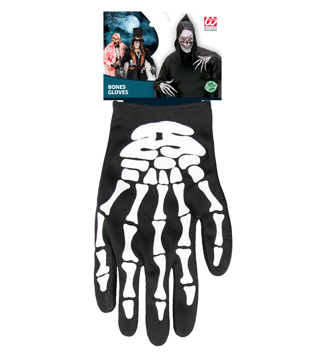 Skelett-Handschuhe für Erwachsene mit detailreichem Knochen-Design