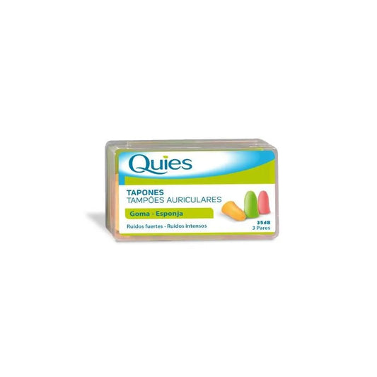 OPTIK OPTIK Quies Gummistopfen 6 Stück Ohrenschutz für Kosmetikgebrauch