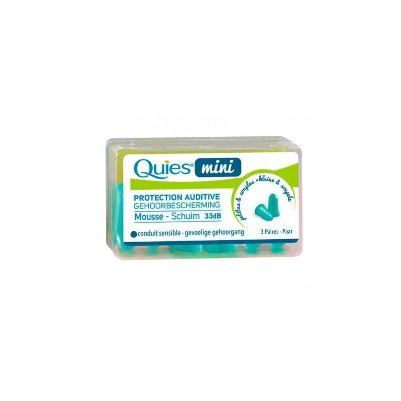 OPTIK OPTIK Quies Mini Schaum-Ohrstöpsel 3 Paar 33 dB Gehörschutz Kosmetik