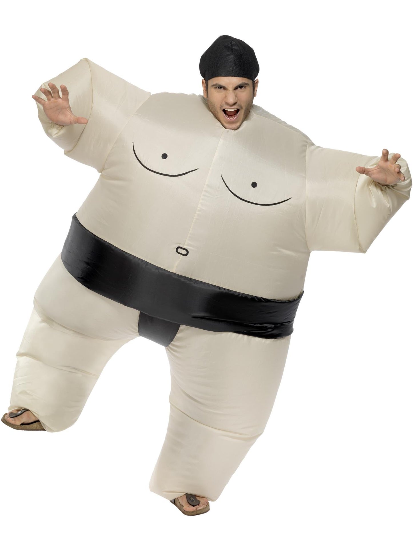 Smiffys COMEDY Sumo Wrestler Costume, White CS für Unisex