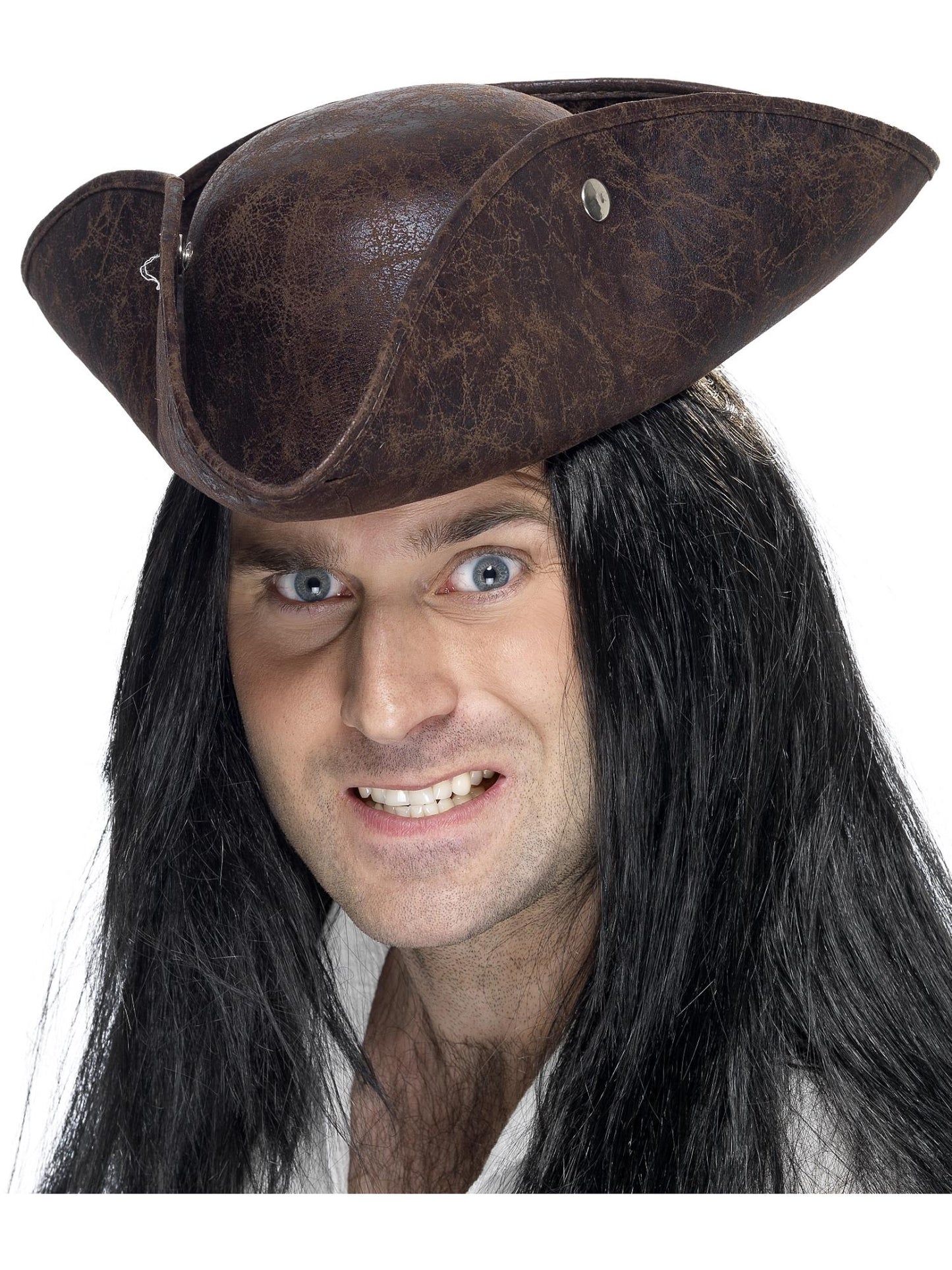 Smiffys Pirate Tricorn Hat, Brown für Unisex