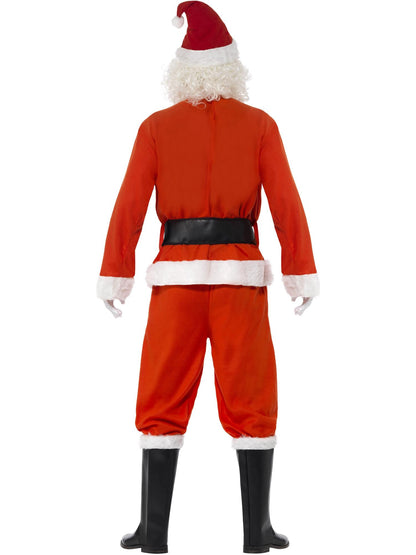 Smiffys Deluxe Santa-Kostüm für Herren in Rot – Detailansicht